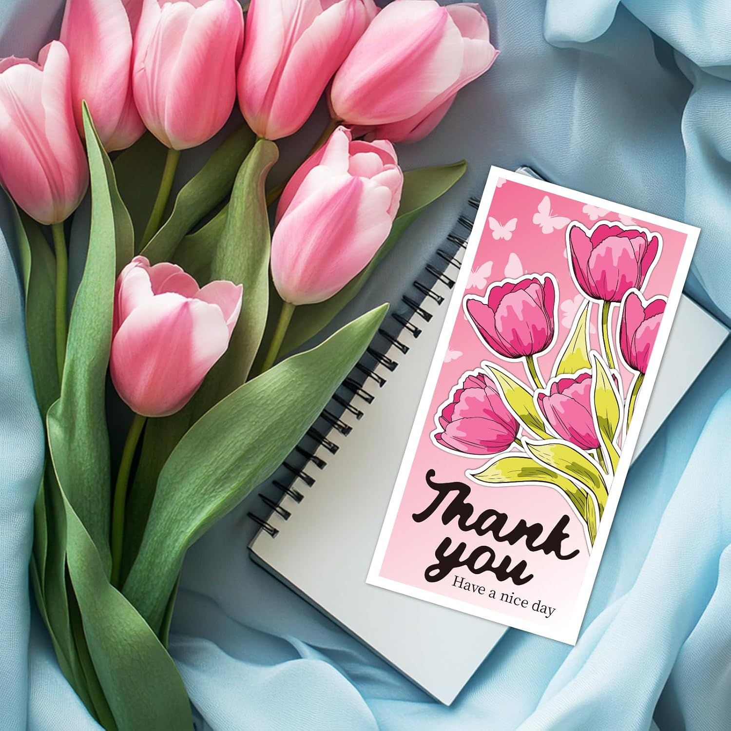 Stamps and Dies for Card Making, Mother's Day Tulip Stamps Die Cut Stencils Clear Stamps Set Layering PET Coloring Stencil for DIY Scrapbooking Craft Decor Album Paper Arts Crafts Supplies