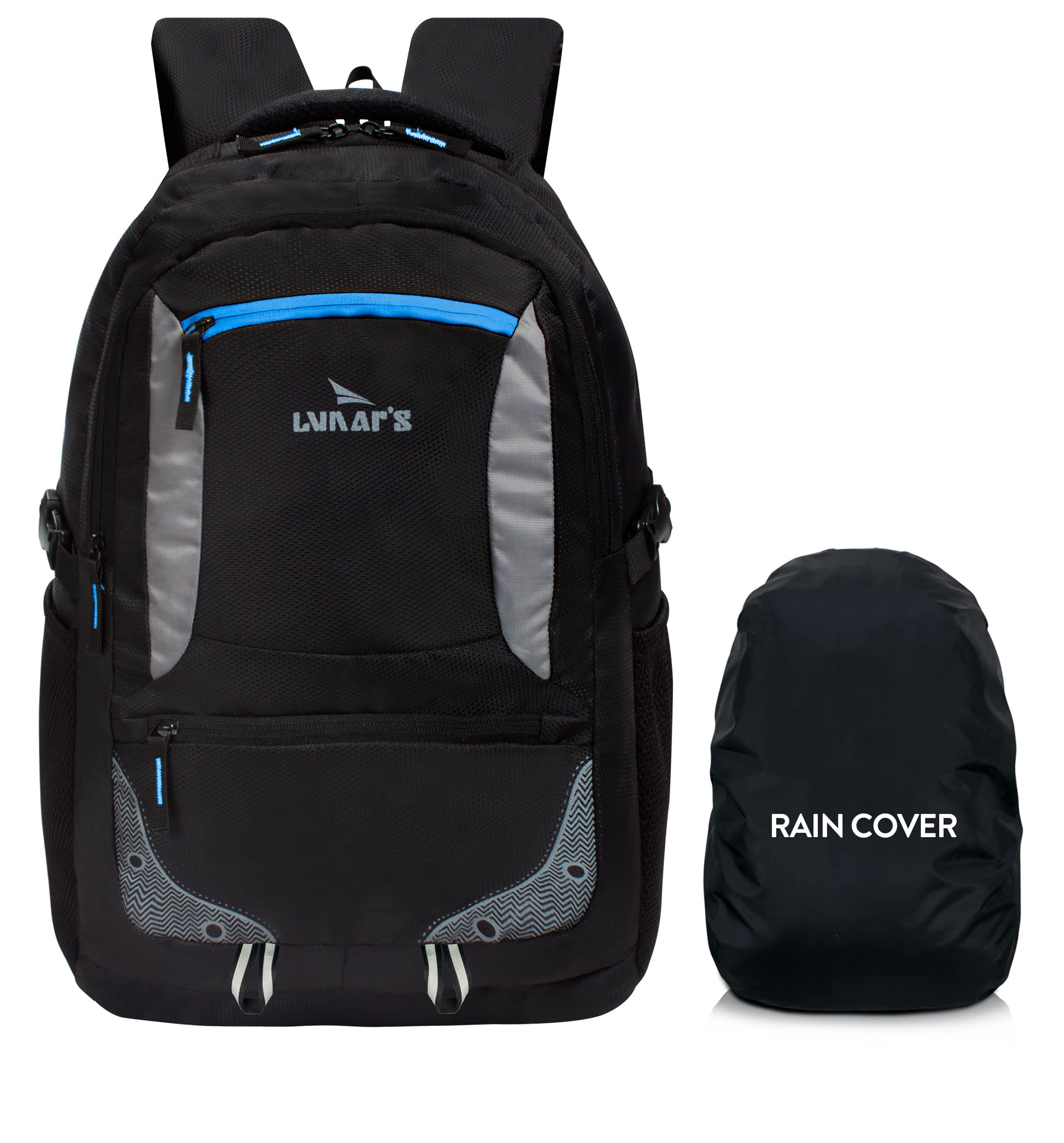 Lunar's 35 L Laptop Office/School/Travel/Business Backpack Water Proof - Fits Up to 15.6 Inch Laptop Notebook, With Raincover, Inside Organiser and 1 Year Warranty (All)