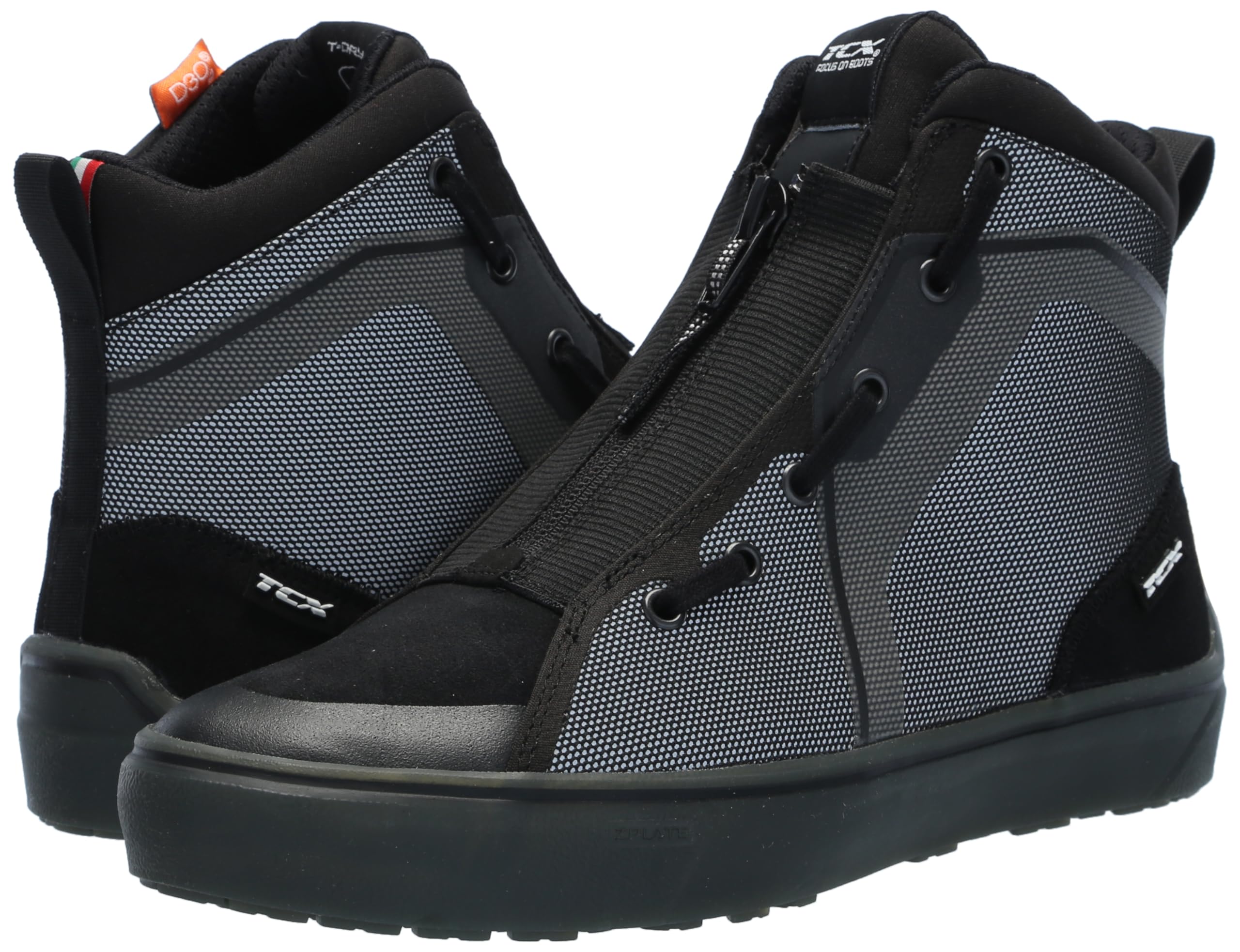 TCX 9557 W IKASU WP Botas de Motociclista, Hombre, Negro/Reflejo, 42 EU