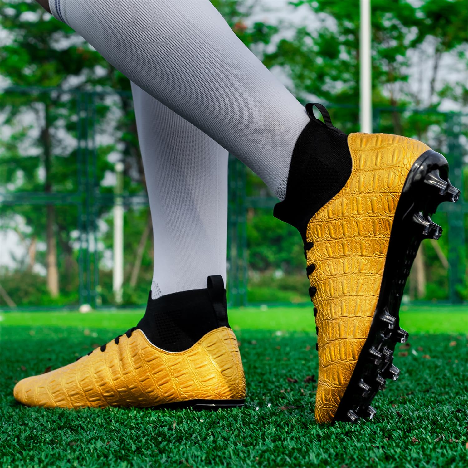 Boys Football Shoes Kids Girls FG/AG Soccer Athletics Training Sport Running Shoes Profession Competition Teenager Indoor Outdoor Cleats Sneakers - 3