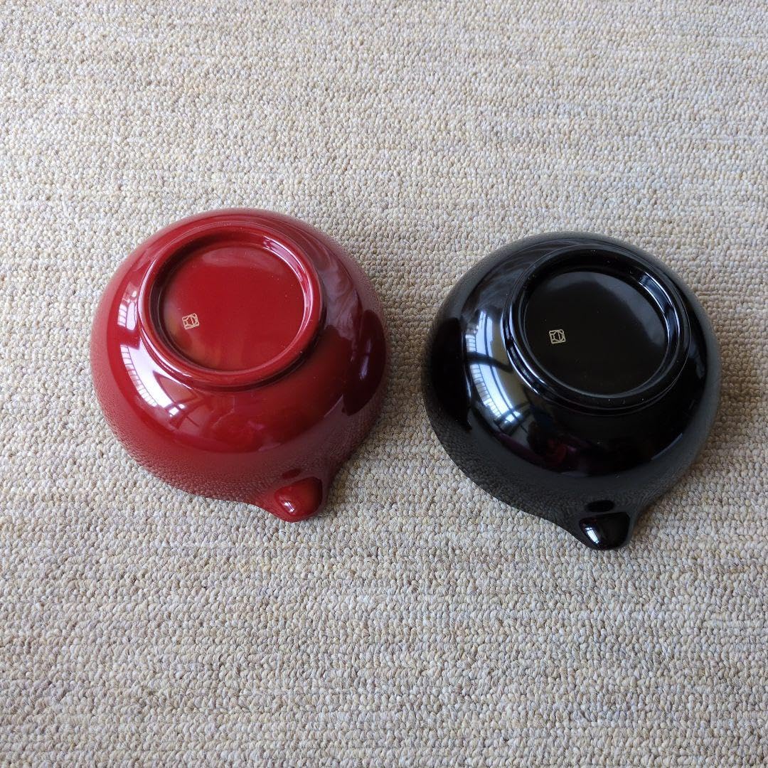 Amazon.co.jp: 漆器 ペア片口 赤黒 山田平安堂 : ホーム＆キッチン