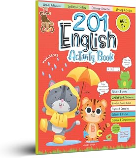 Wonder House Books 201 English Activity Book: Fun Grammar Exercises & Activities for Kids Ages 6-10