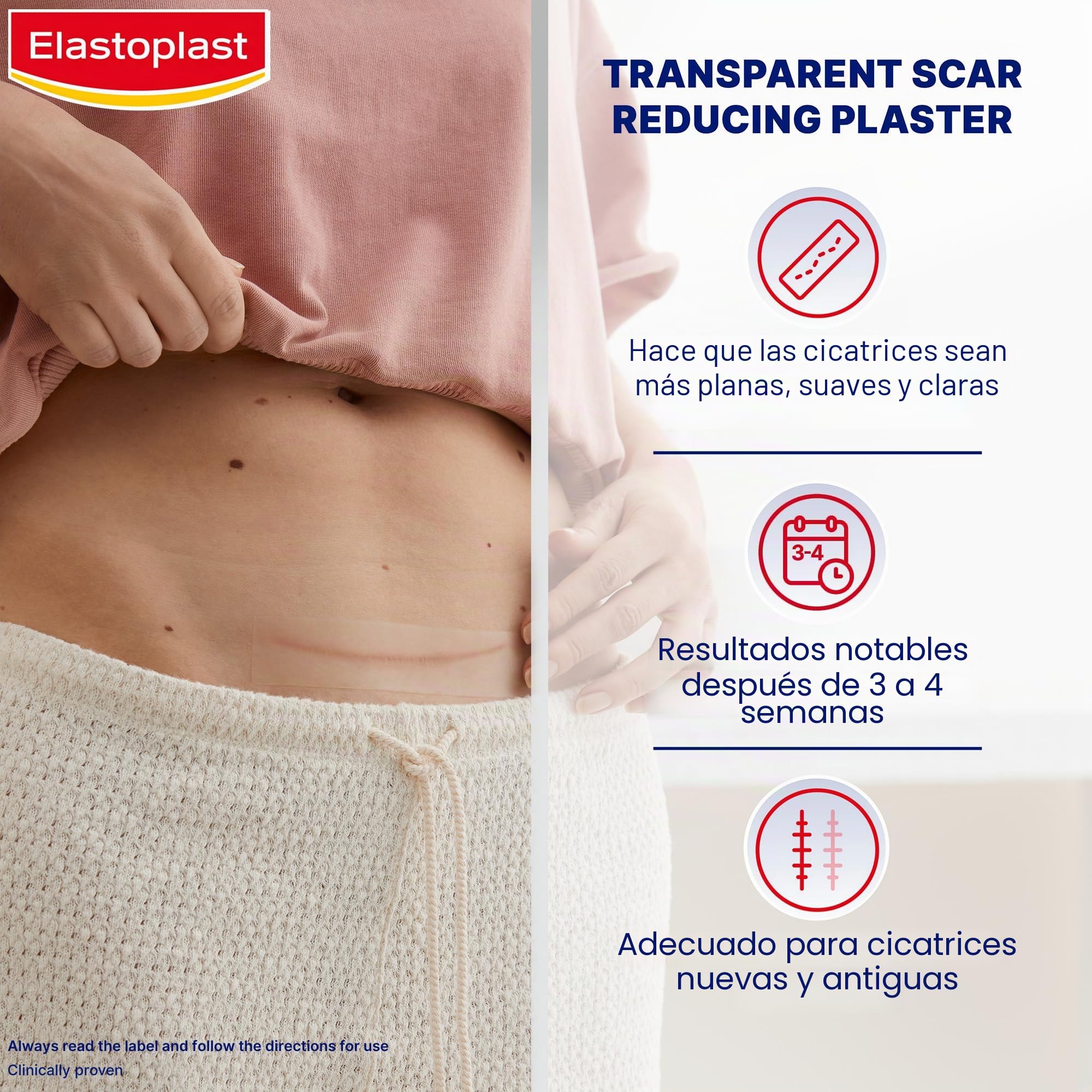 Elastoplast - Reductor de cicatrices XL para reducción de cicatrices, 0,11 kg