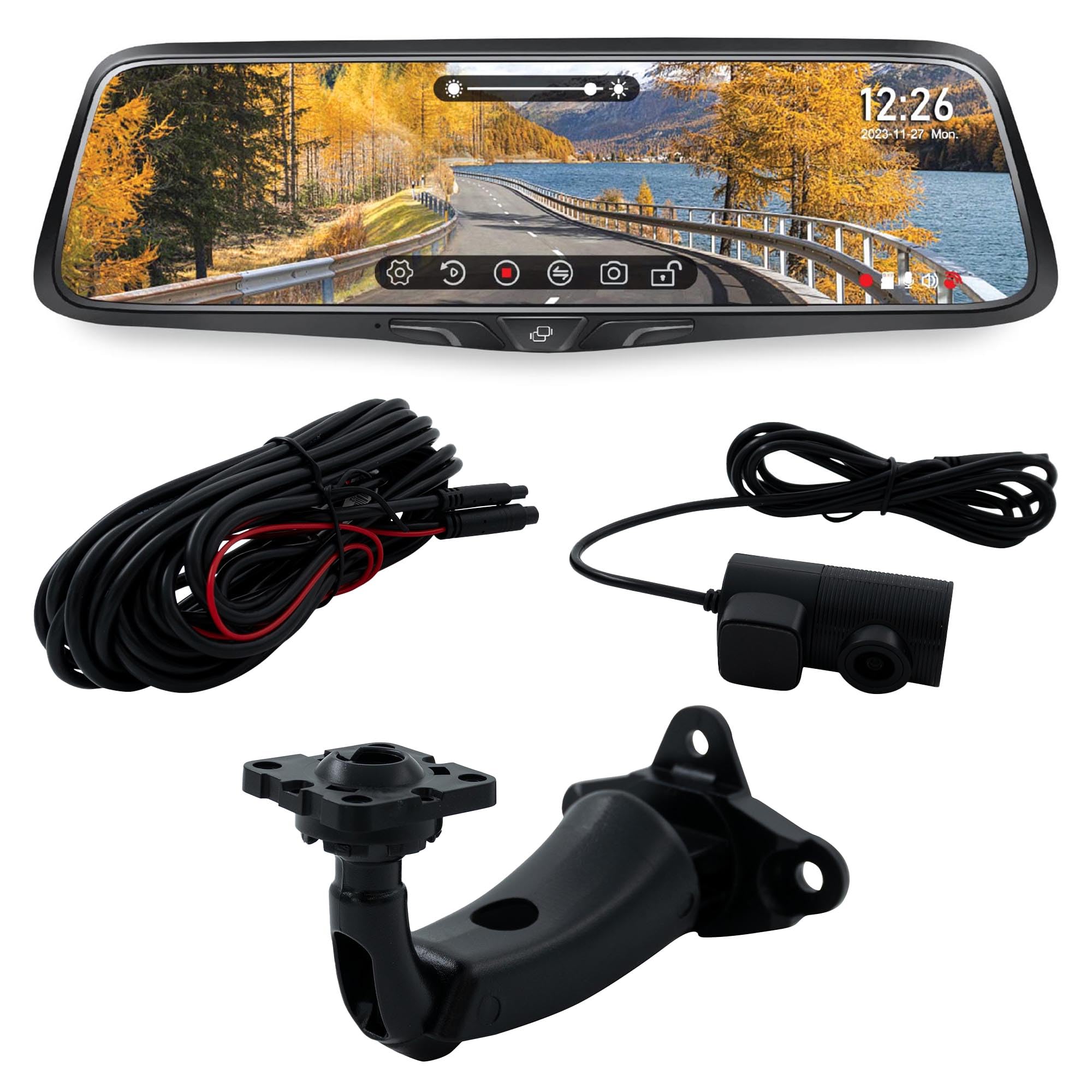 Amazon.com: Voxx RVMDVR Rearview Mirror with a 2K DVR front camera