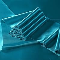 Vista 78 de Manyshofu 12Pcs Satin Orange Table Runner - 12 x 72 Inch Long Size, Party Table Runner Decor Bright & Smooth Wedding Decorations Table Runners for