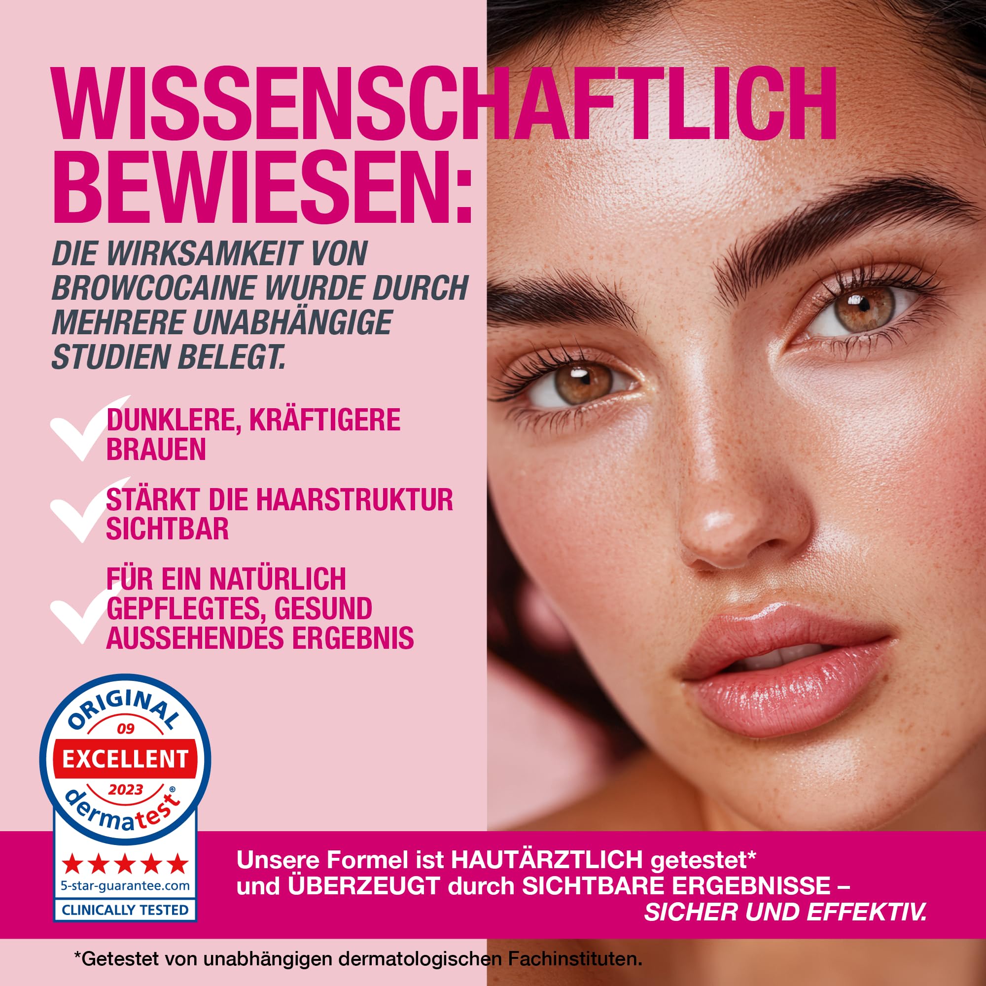 BROWCOCA!NE® Augenbrauen-Serum für schnelles Wachstum & volle Brauen | veganer Eye-Brow Booster by Svenja Walberg | Testsieger Augenbrauen-Wachstum MADE IN GERMANY