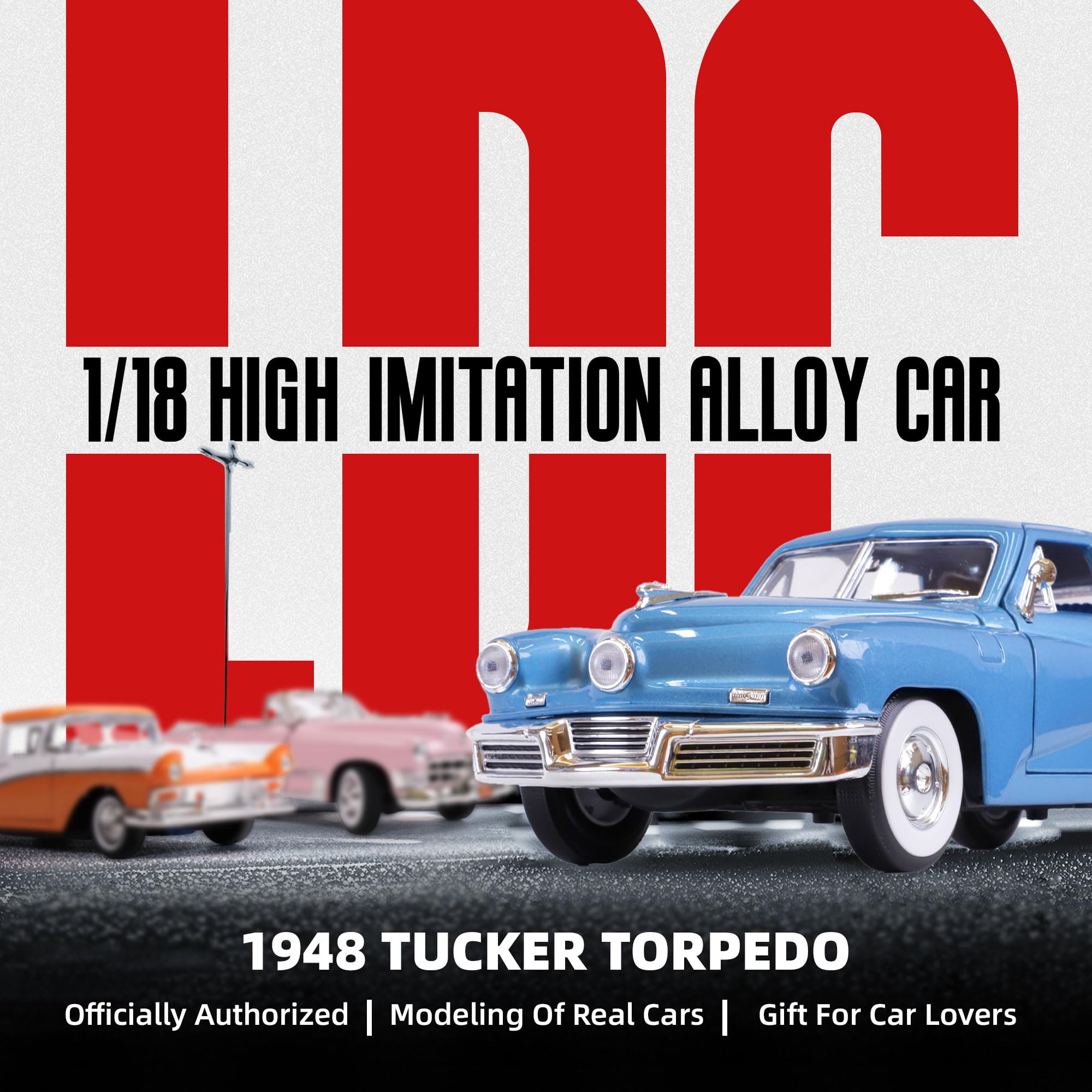 新品未開封　1948 Tucker TORPEDO美品です1／18 Amazon.com: LUCKY DIE CAST 1948 Tucker Torpedo 1/18 Scale Die-Cast