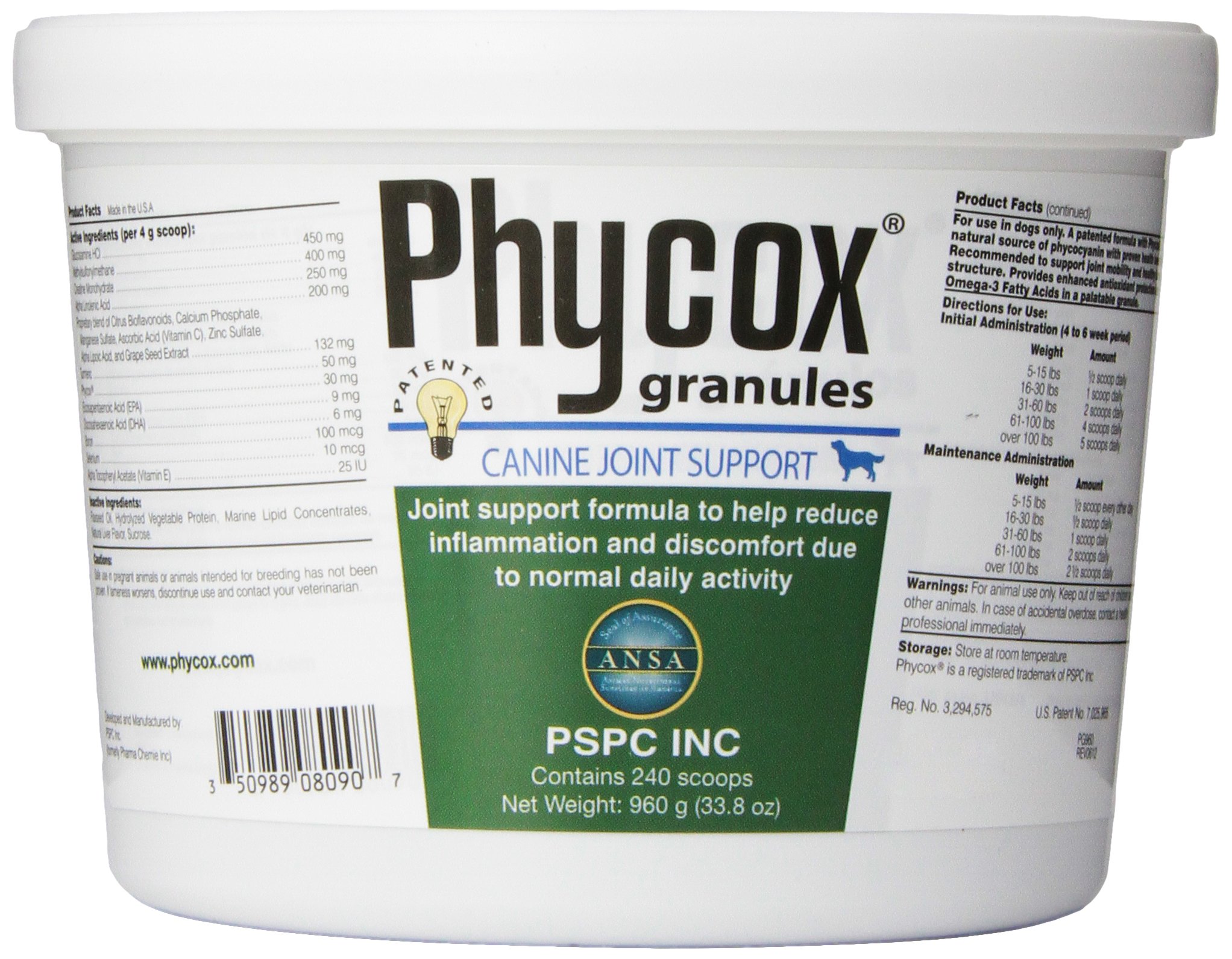 PSPC Phycox Joint Support Granules for Dog, 960gm