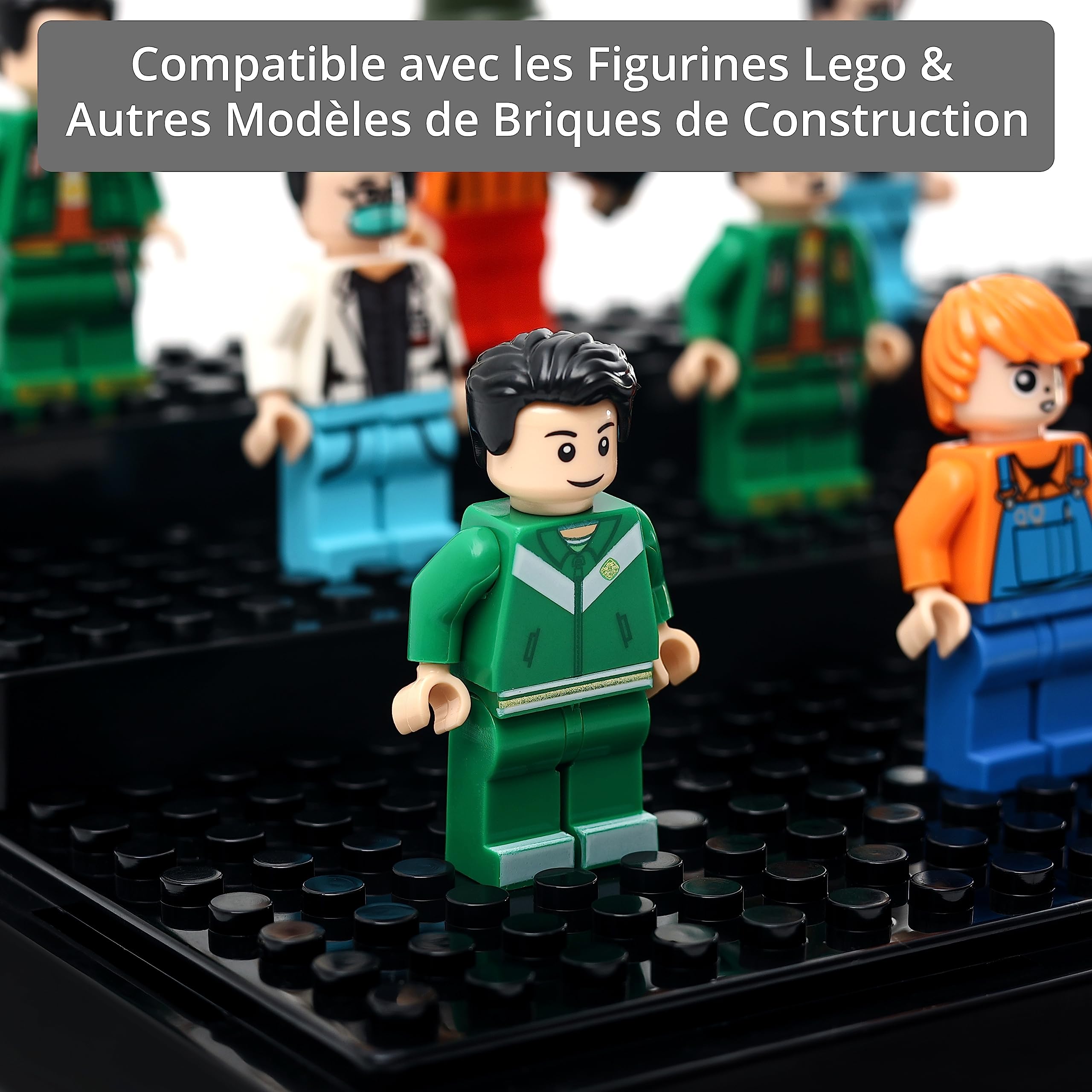 Winter Shore - Vitrine Acrylique Transparente 3 Niveaux [Lot de 2] - Vitrine pour Collection Figurine Action, Maquettes - Protection Anti-Poussière avec Plaque Compatible Briques Construction