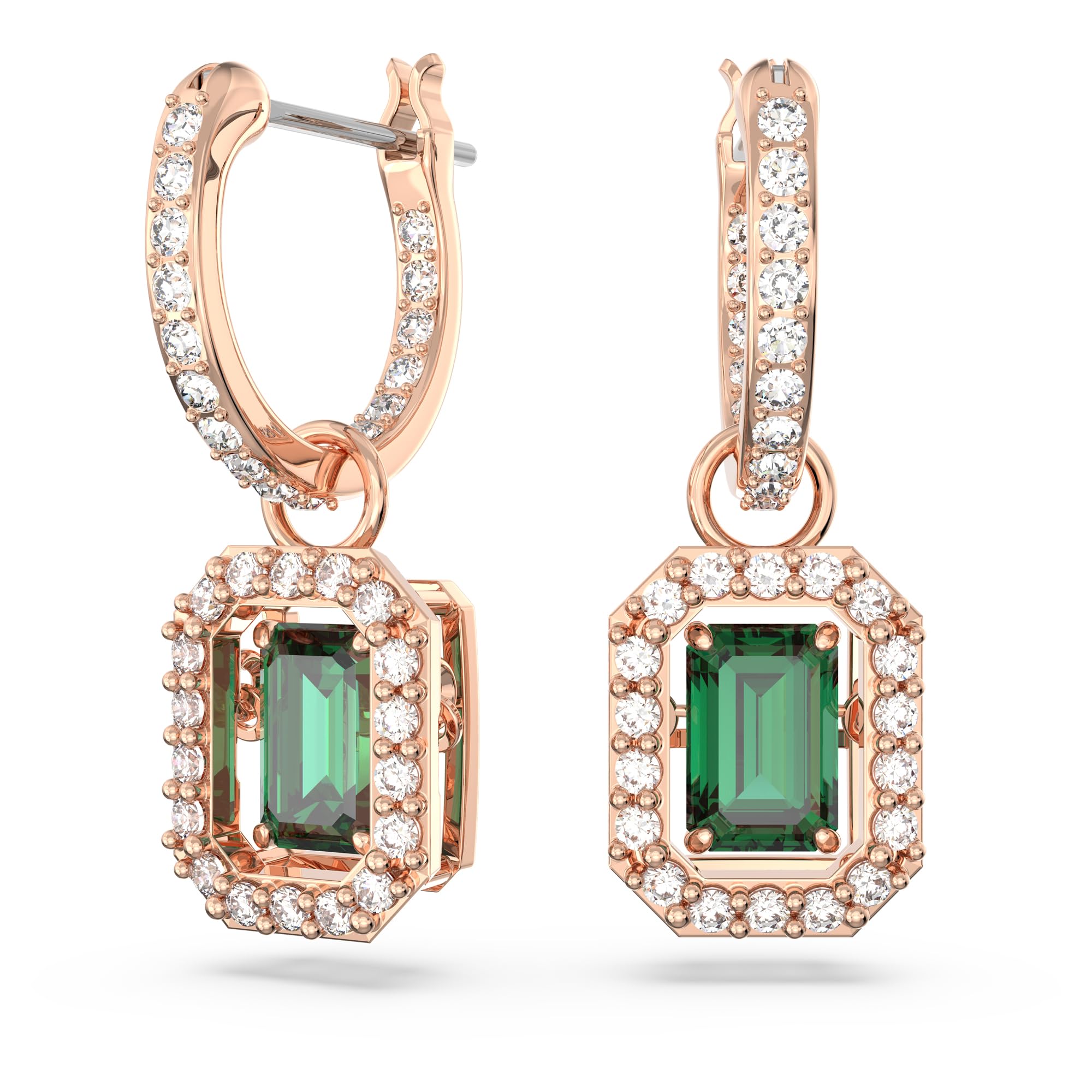 Swarovski Women Millenia Drop Earrings, Octagon Cut, Green, Rose Gold-Tone Plated (B0C8V8PJQB) Amazon Price History, Amazon Price Tracker