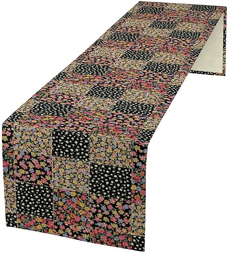 Miniatura 23 de Camino de mesa egipcio, diseño retro de grafiti con elementos egipcios para el hogar, cocina, decoración de mesa de comedor, cafetería, decoración