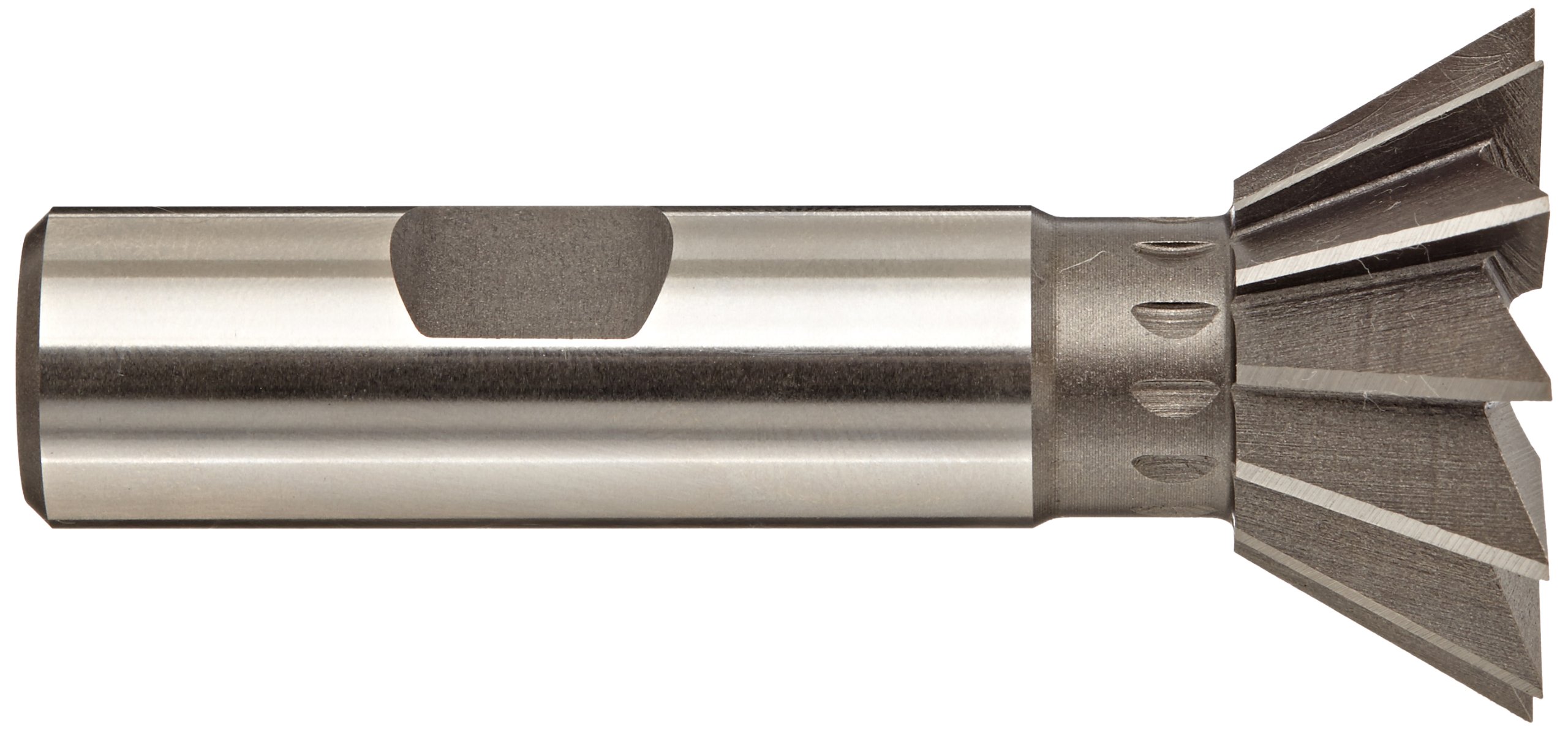 KEO 75116 High-Speed Steel Dovetail Cutter, Uncoated (Bright) Finish, Weldon Shank, 60 Degree Angle, 1-3/8