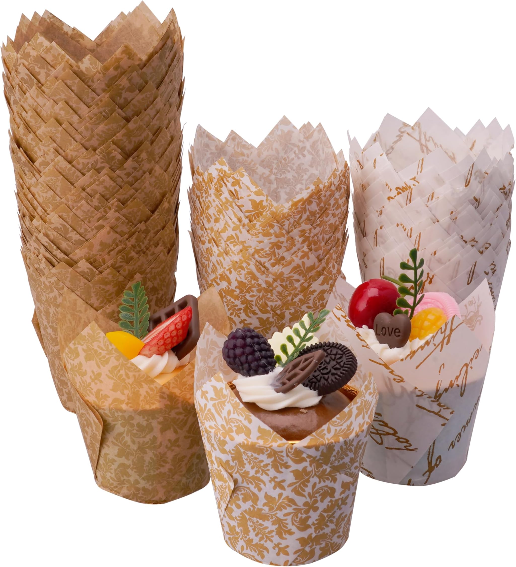 Ashleigh's Tulip Cupcake Liners 100 Blush Rose Cupcake