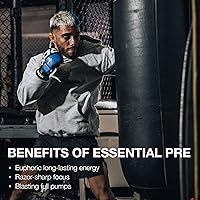 Vista 5 de RAW Nutrition - Fórmula esencial previa al entrenamiento de Chris Bumstead, polvos de nutrición deportiva pre-entrenamiento Bebida para hombres