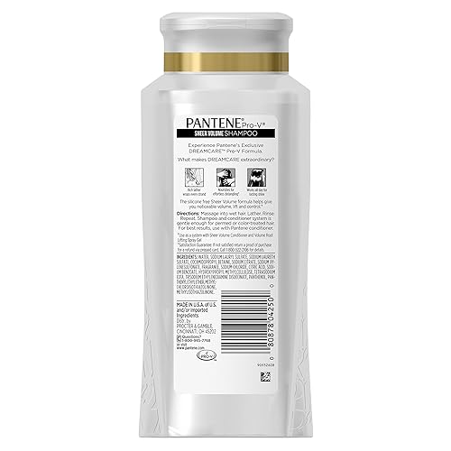 Miniatura 6 de Pantene Champú de volumen transparente de 12.6 onzas líquidas