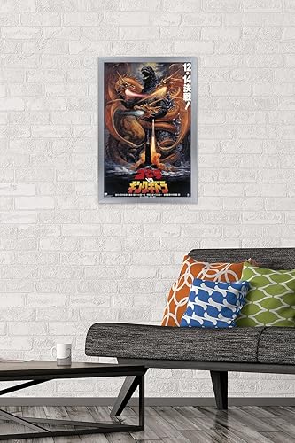 Vista 39 de Trends International Godzilla - Póster de pared Godzilla vs King Gidorah (1991), 14.725 x 22.375 pulgadas, paquete de póster y montaje prémium