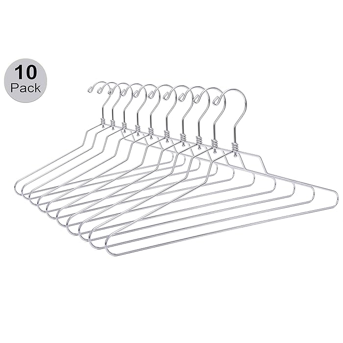 Buy 10 Quality Metal Hangers, Swivel Hook, Stainless Steel Heavy Duty