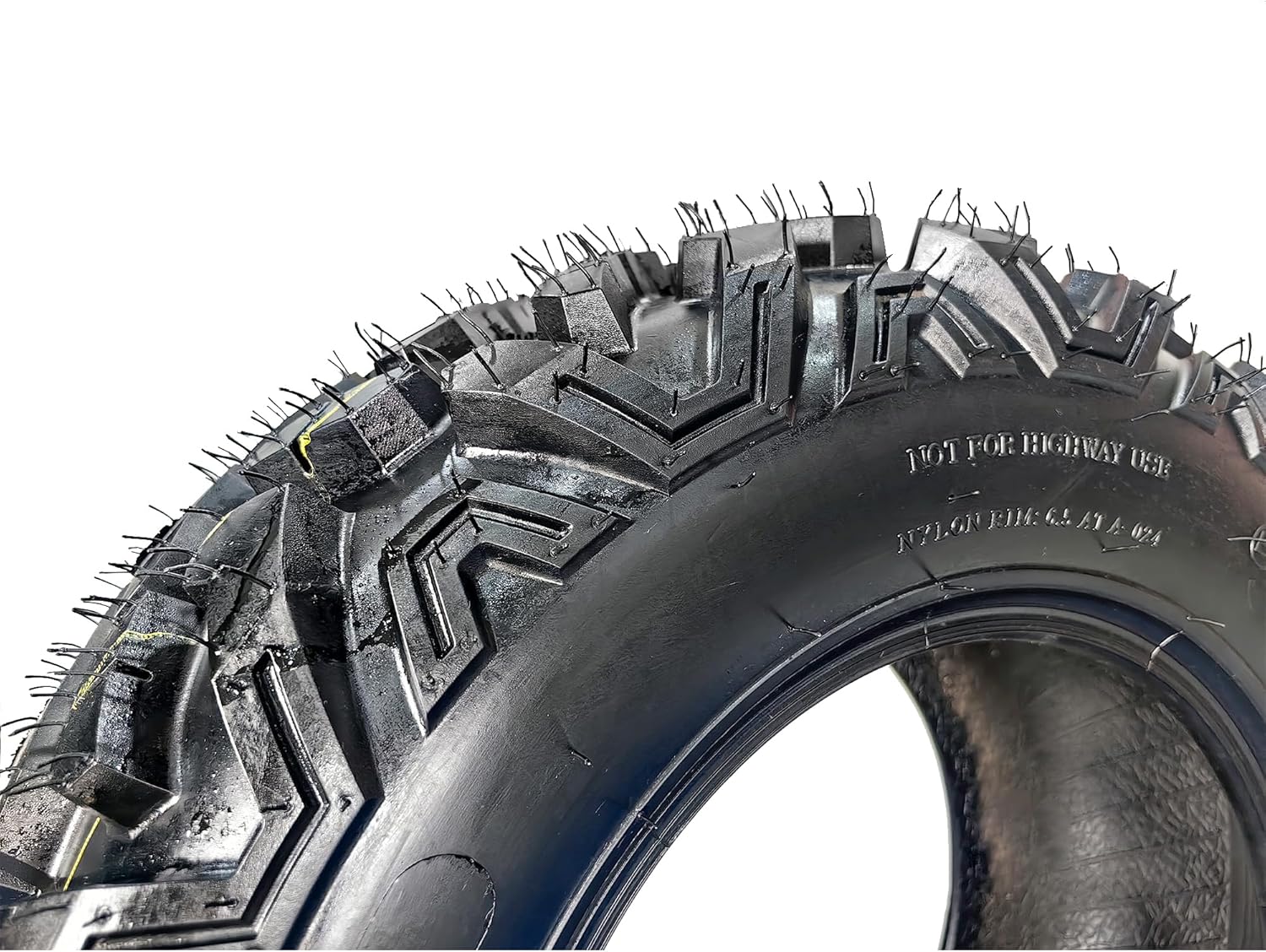 GarveeTech 25x8-12 ATV/UTV Tires 6PR All-Terrain Tires Heavy Duty for Trail/Mud/Rock, 2 Pack Tubeless