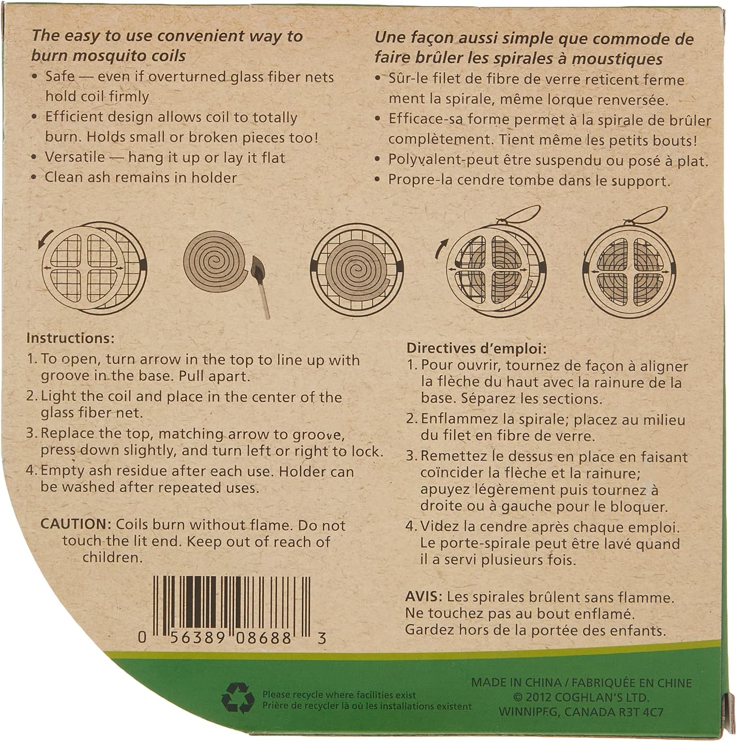 Coghlan's Mosquito Coil Holder
