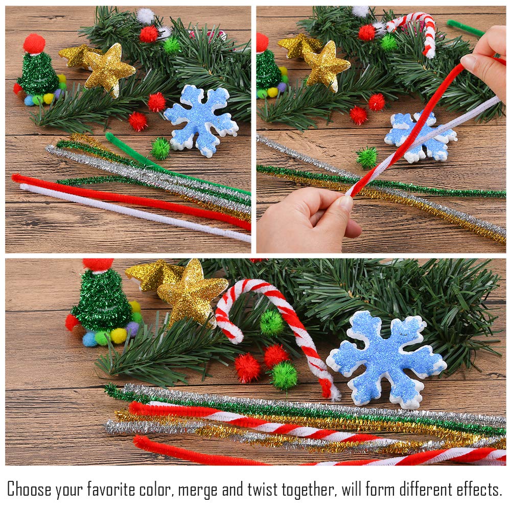 Pipe Cleaner Bead Tree Craft Pipe Cleaner Pony Bead Christmas Crafts Pony  Bead Christmas Tree, image size:1000x1000