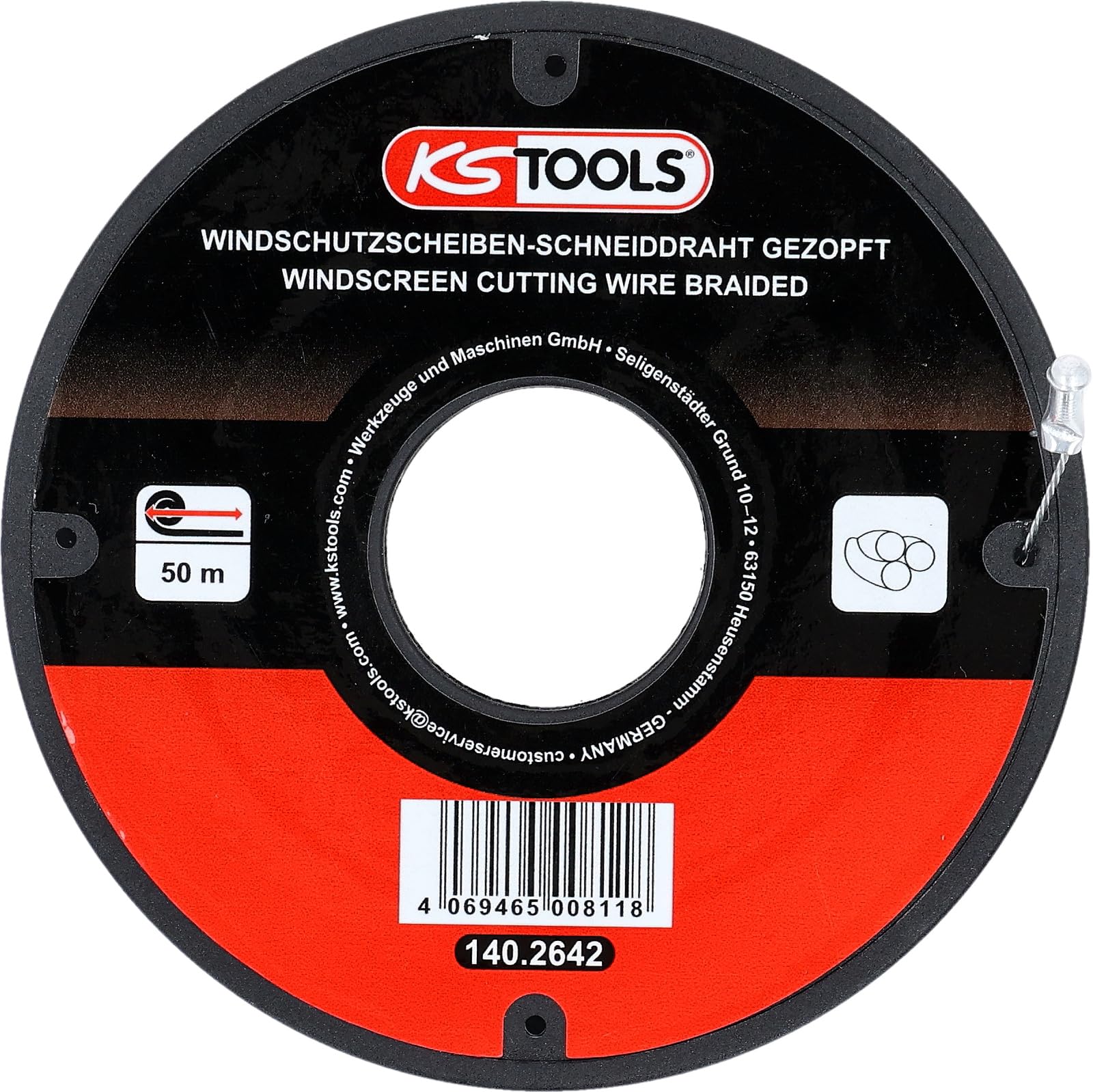 KS Tools 140.2642 Fil de coupe torsadé 50 m