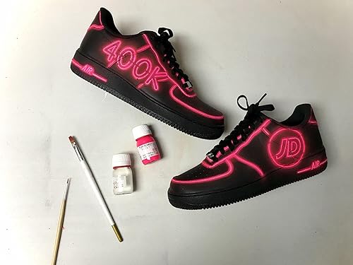 Miniatura 6 de Tarrago Pintura de cuero para tenis Pintura acrílica para zapatos para tenis, botas, bolsos, monederos mate, flexible, cobertura perfecta Fluor