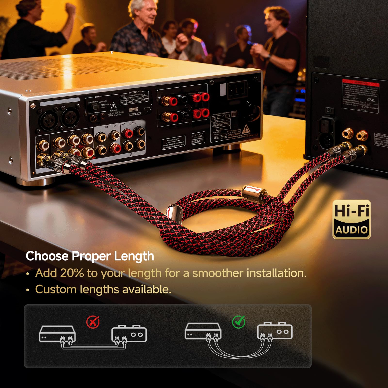 Amazon | TODN RCAケーブル オーディオマニア用 3フィート HiFi