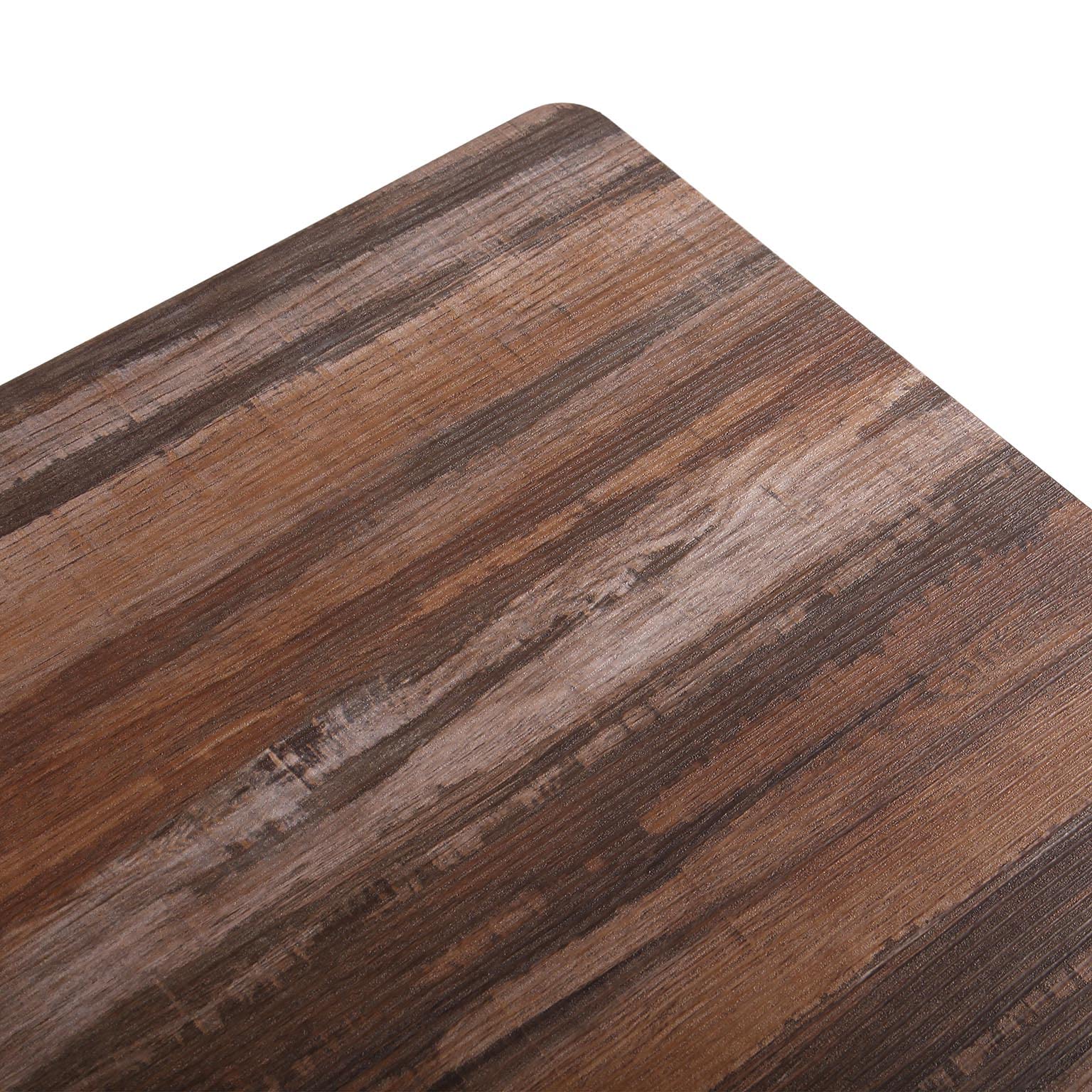 Versa Amaia Table à Manger pour Cuisine, Terrasse, Jardin ou Salle à Manger, Dimensions (H x l x L) 76 x 80 x 120 cm, Bois et métal, Couleur: Noir