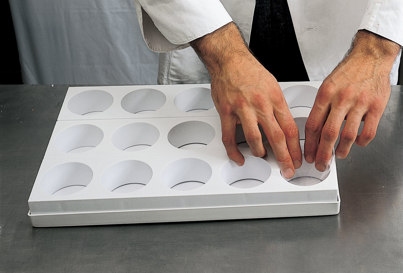 Martellato Plastique en Forme de Pelle à Tarte Moule à Plateau, 60 x 40 x 4 cm, Blanc