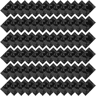 100pcs 100pcs Resealable Zipper Sealed Bag for Tea Snacks, Black | Aluminium PET PE Construction, Tear Resistant Moisture Barrier, Suitable Packaging for Catering Outlets
