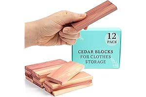 Cedar Closet: 12 Blocks, Chips, Balls, and Hangers