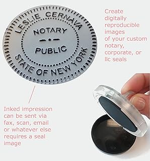 Hubco Seal Impression Inker, Shiny, 2-inch Round Diameter
