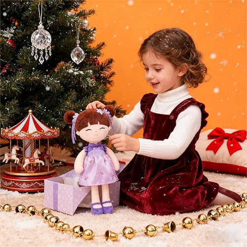 Miniatura 4 de Gloveleya Muñeca Princesa Oriental  Muñeca de Peluche Suave para Niñas, de 16 Pulgadas, Regalo para Niños Pequeños con Caja de Regalo, Juguetes de