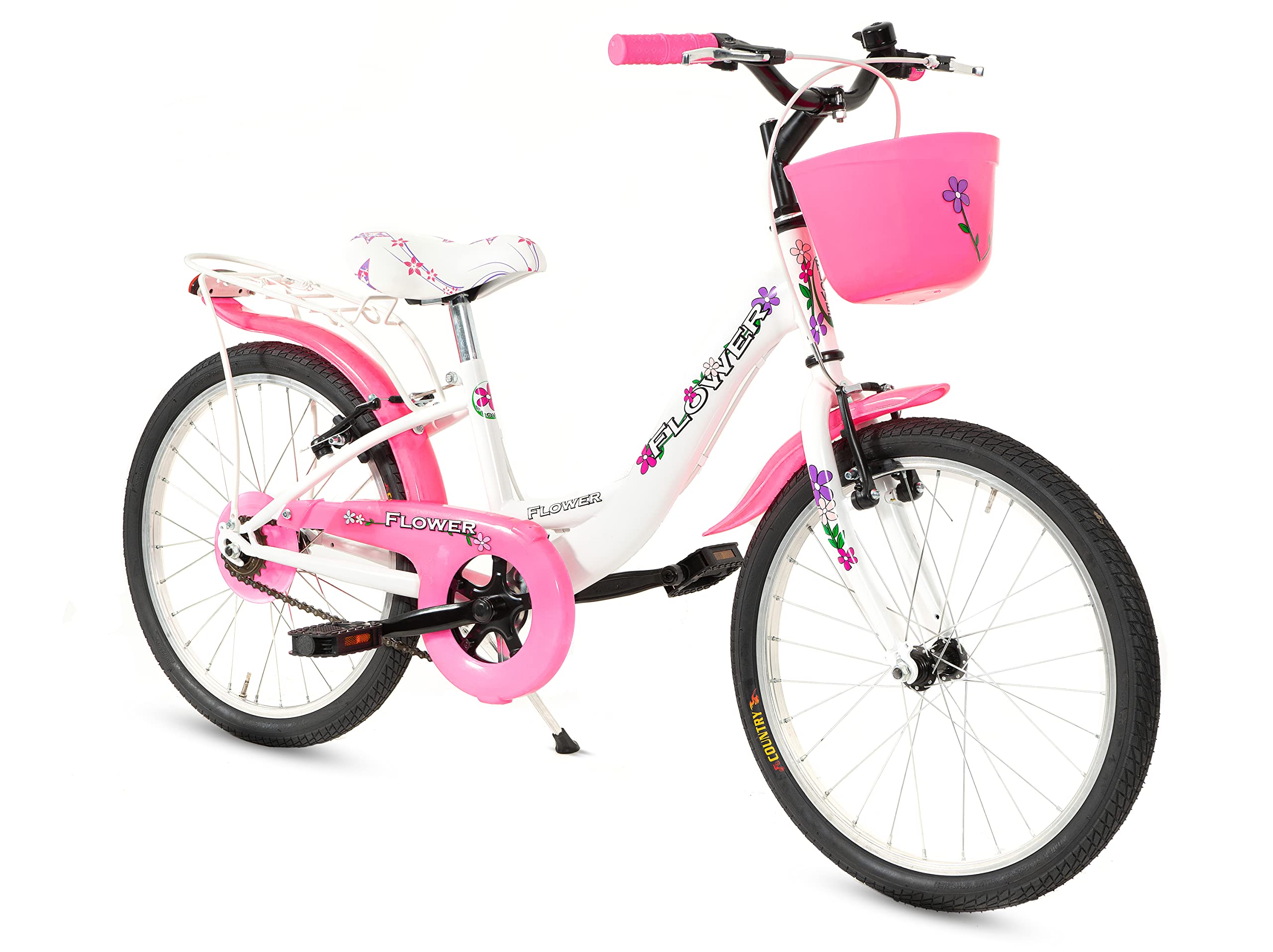 Bicicletta Bambina MADICKS 24 Pollici - Stile Olandese Con Cestino Floreale, Rosa E Bianca - Foto 9