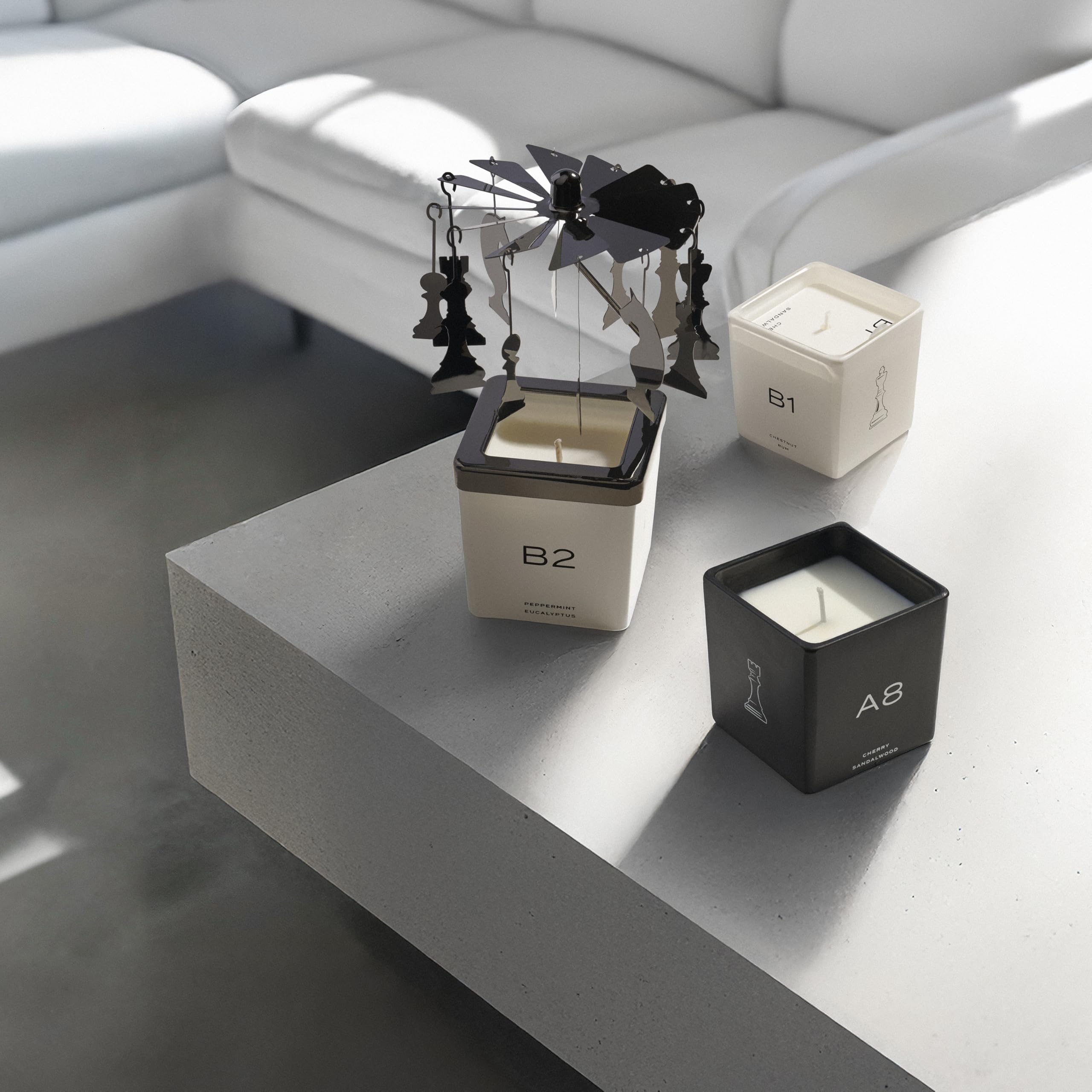 Amazon.com: MIND GAMES Luxury Candle Set with Carousel : Home