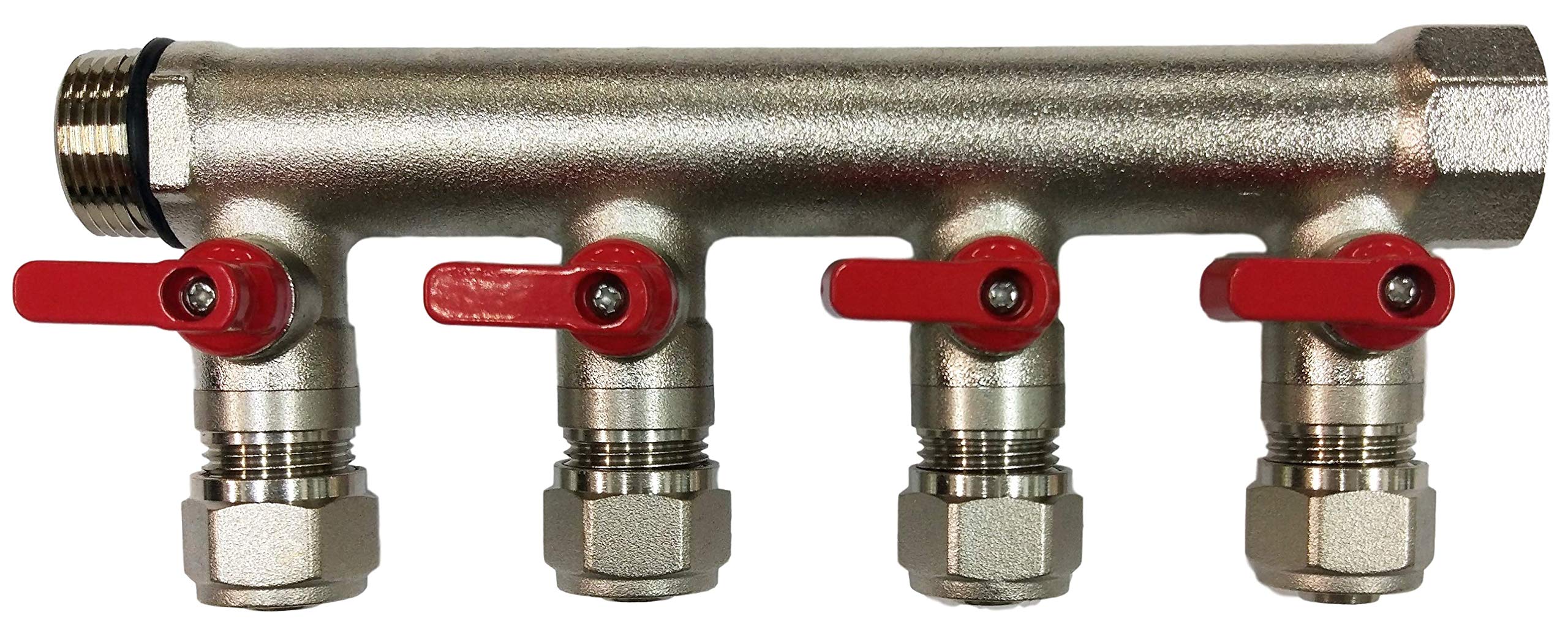 4 Loop Plumbing Manifold w/ 3/4