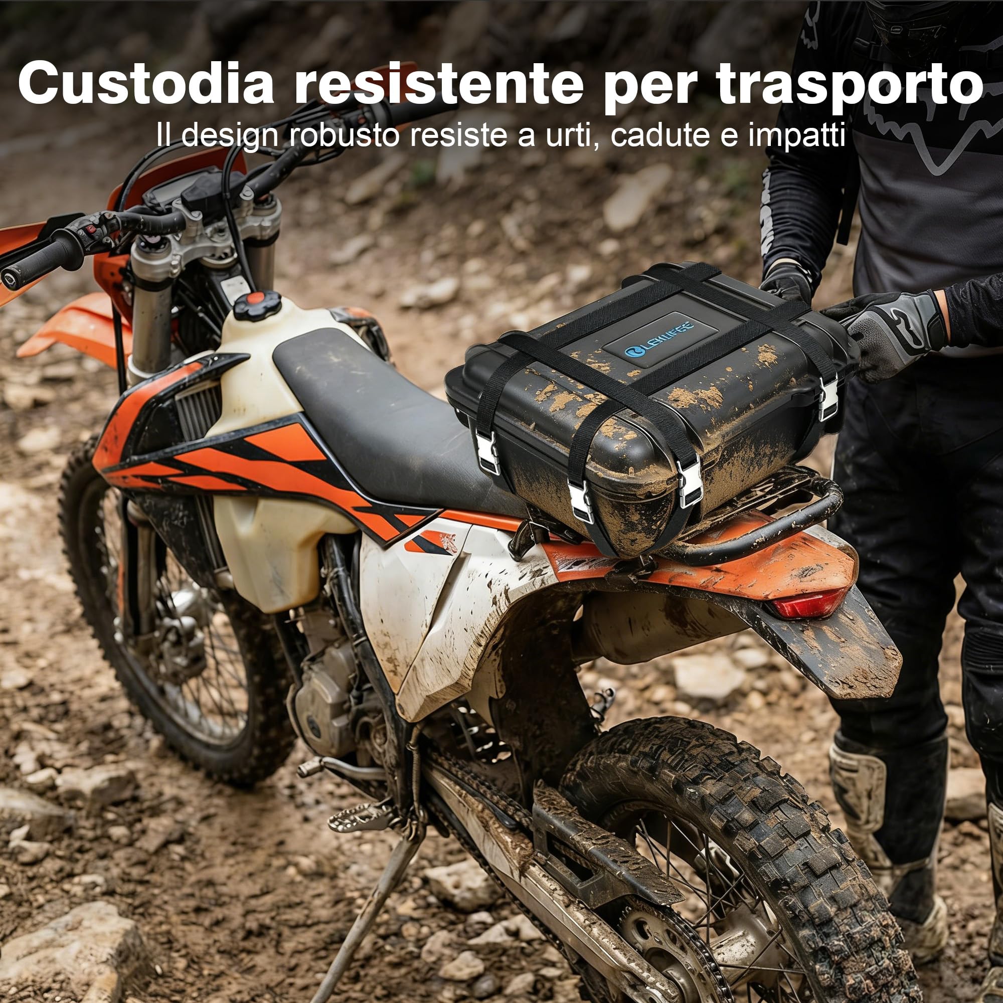 LEKUFEE Custodia Rigida Impermeabile per GoPro MAX 2, GoPro MAX, Action Camera, Batteria, Caricabatteria Doppio GoPro, Altri Accessori (Solo Custodia)