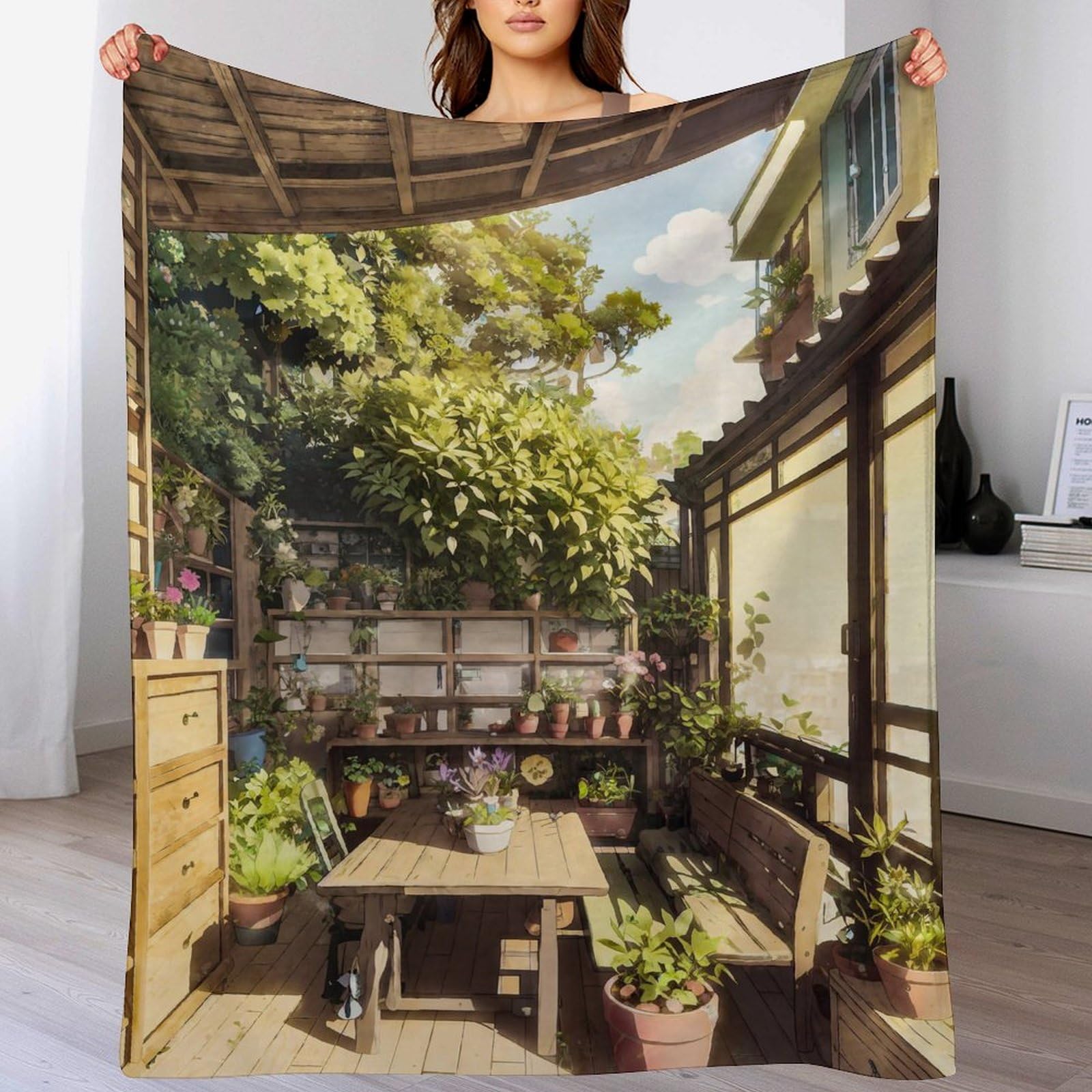 Couverture flannel polaire de haute qualité style japonais, jeté de lit moelleux 180x200