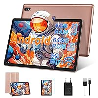 DMOAO Tablet 10 Pollici Android con 5G Wi-Fi, HD Tablet con 8 GB RAM + 64 GB ROM (Espandibile fino a 1 TB)