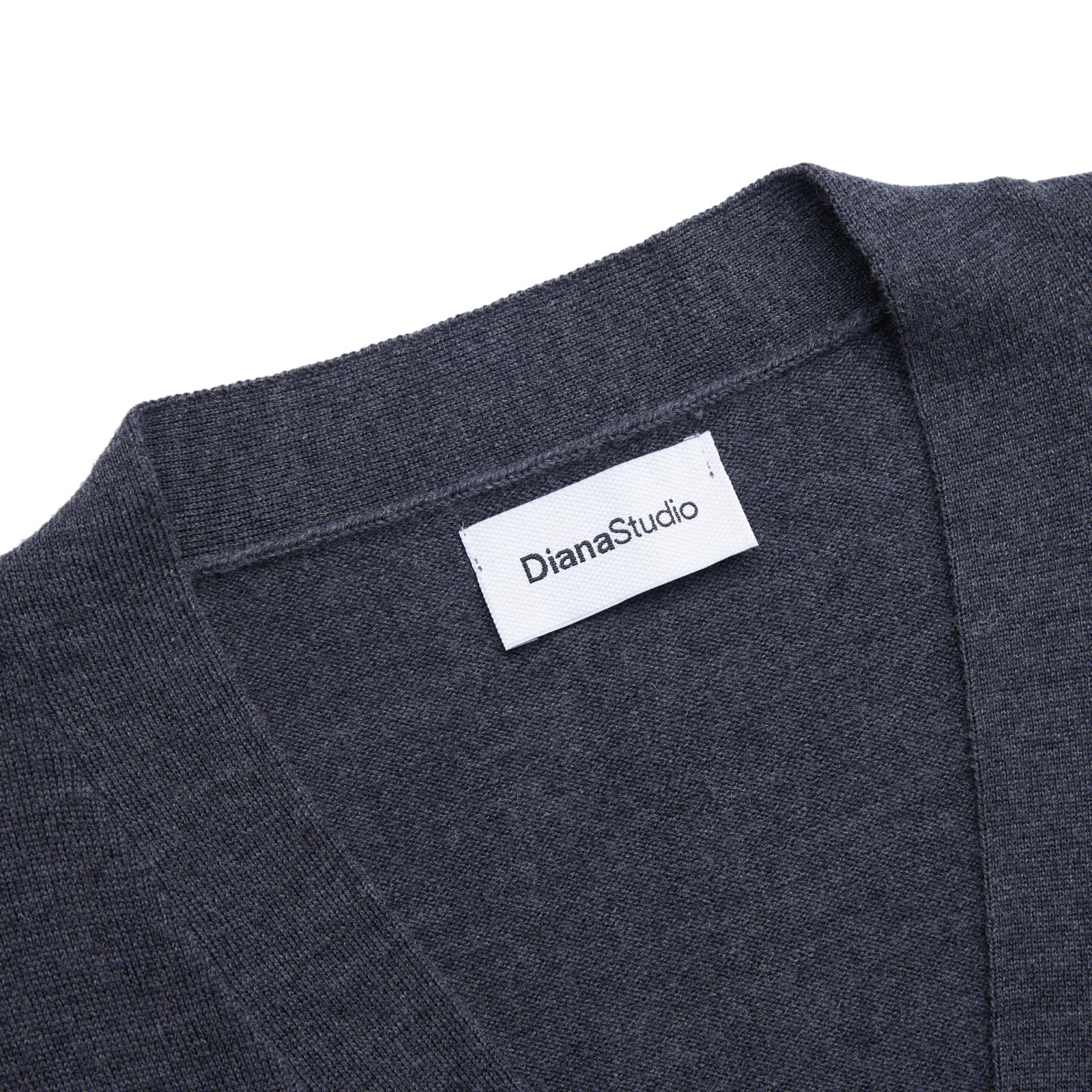 Diana Studio - Cardigan Basico in 100% Lana Merino, Uomo, Maniche Lunghe, Regular Fit