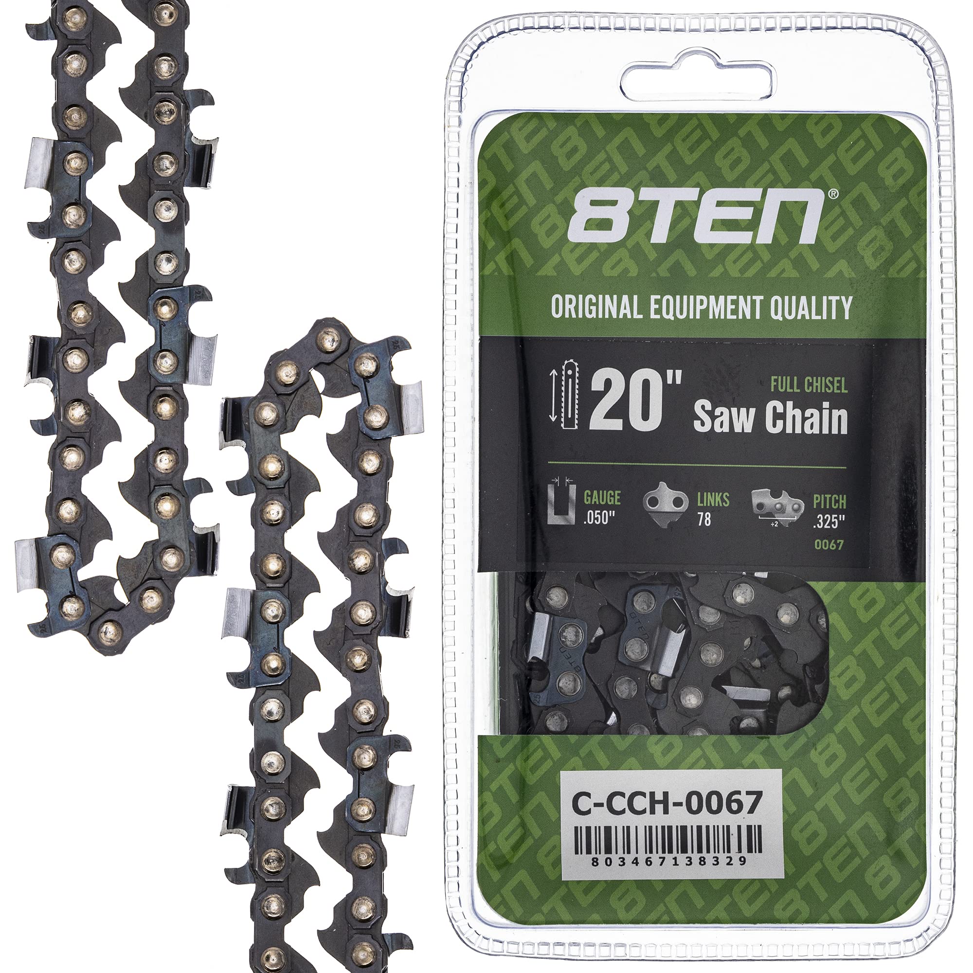20 Chainsaw Chain .325 Pitch .050 Gauge 78 DL fits Hitachi CS40EA18 CS51EAP