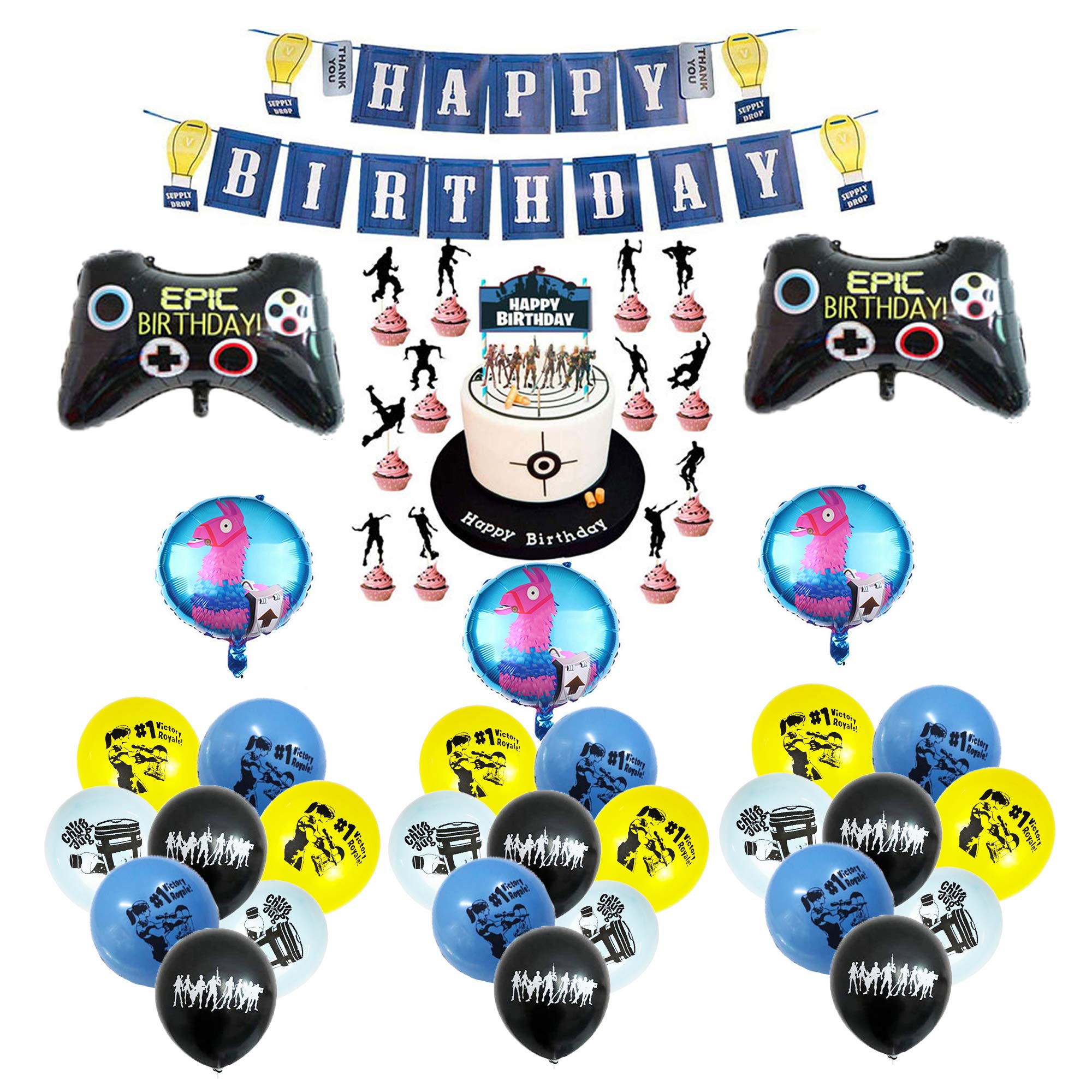 Buy smileh Party Supplies Video Game Cake Topper Gaming Birthday