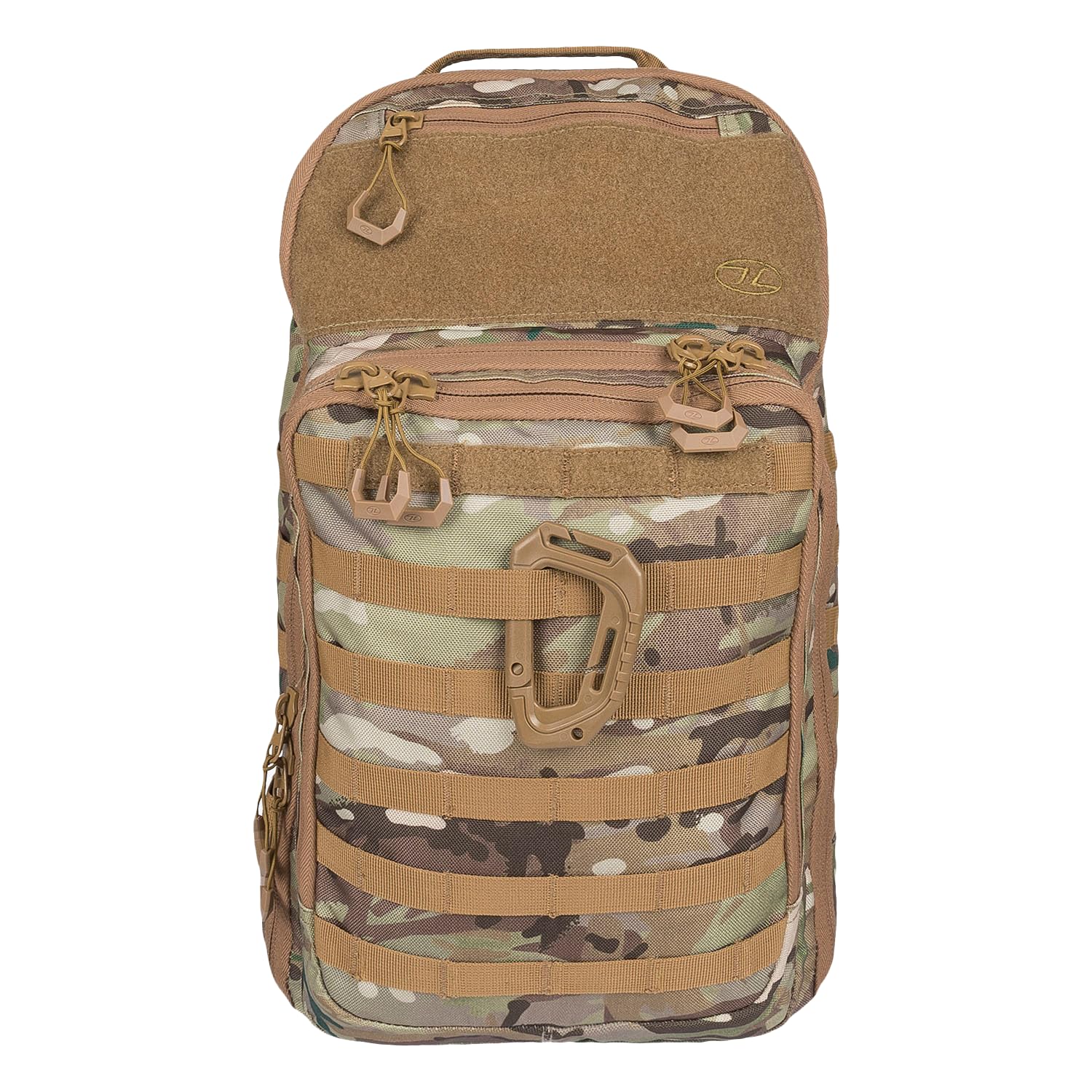HARRIER Full Clamshell Tactical Backpack 25L/35L/45L - MOLLE Webbing, Airmesh Padded Back System, Hydration/Laptop Compatible, Heavy Duty 1000D Polyester for Military Outdoor EDC (HMTC, 25L)