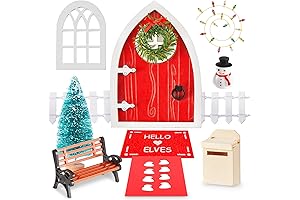 Christmas Elf Fairy Door Kit: Enchanting Portal to a Magical Realm