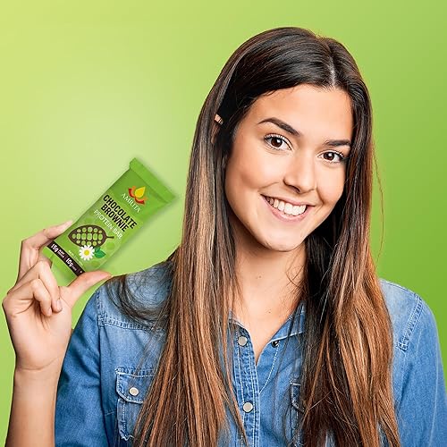 Miniatura 42 de Amrita Manzana canela vegana, sin gluten, barras altas en proteínas 0.53 oz de proteína a base de plantas, alta fibra, sin maní ni lácteos Barra