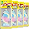 LITTLE TREES Car Air Freshener I Hanging Tree Provides Long Lasting Scent for Auto or Home I Cotton Candy, 6-Packs (4 Count)