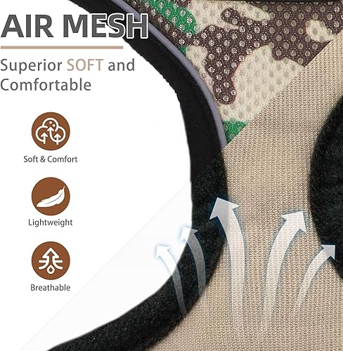 Miniatura 182 de Pupteck - Arnés para perro, chaleco de malla suave con relleno cómodo para cachorros, perros y gatos, evita los tirones, color negro y blanco