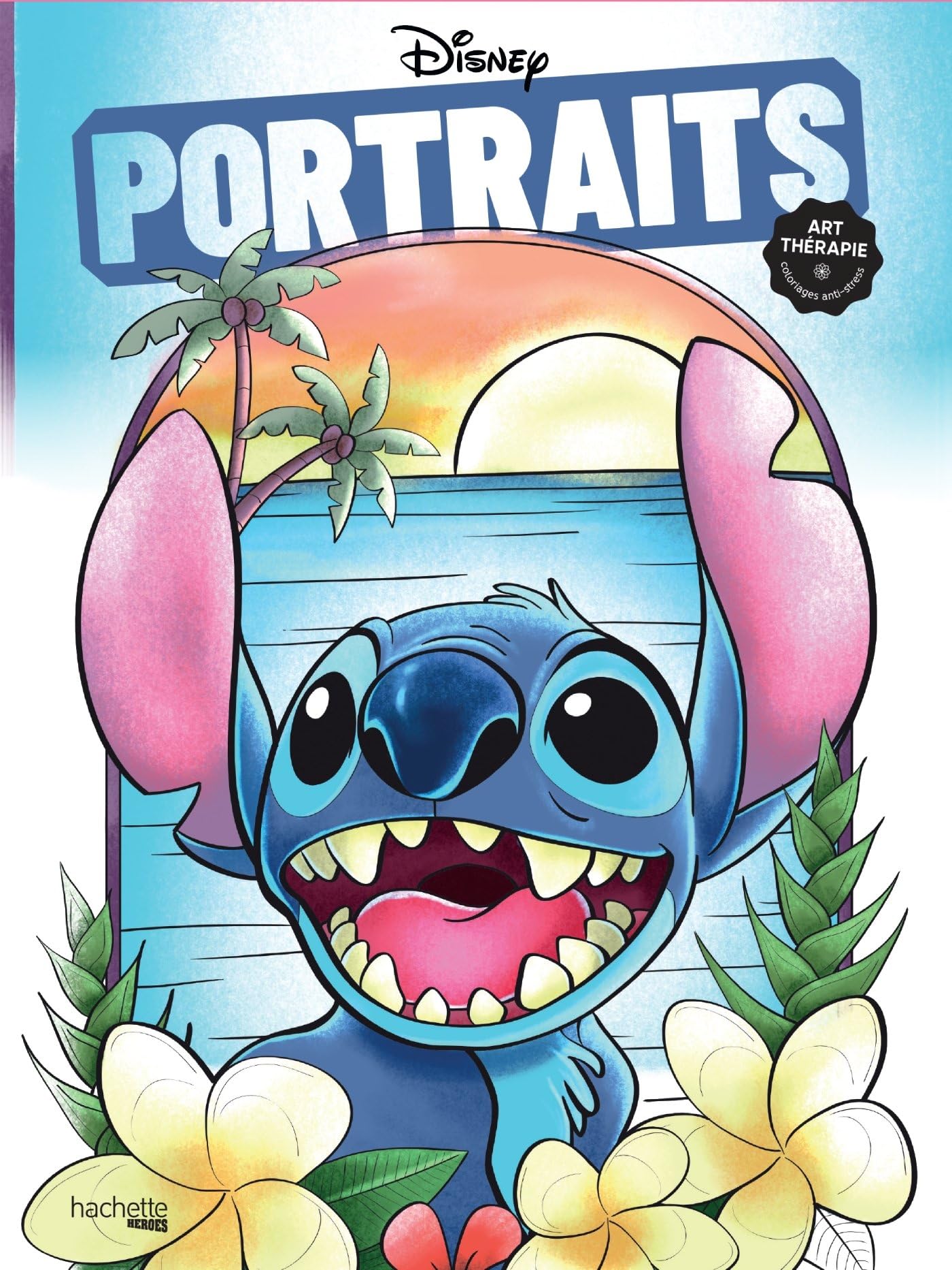 Mini bloc Disney Portraits: 60 coloriages anti-stress