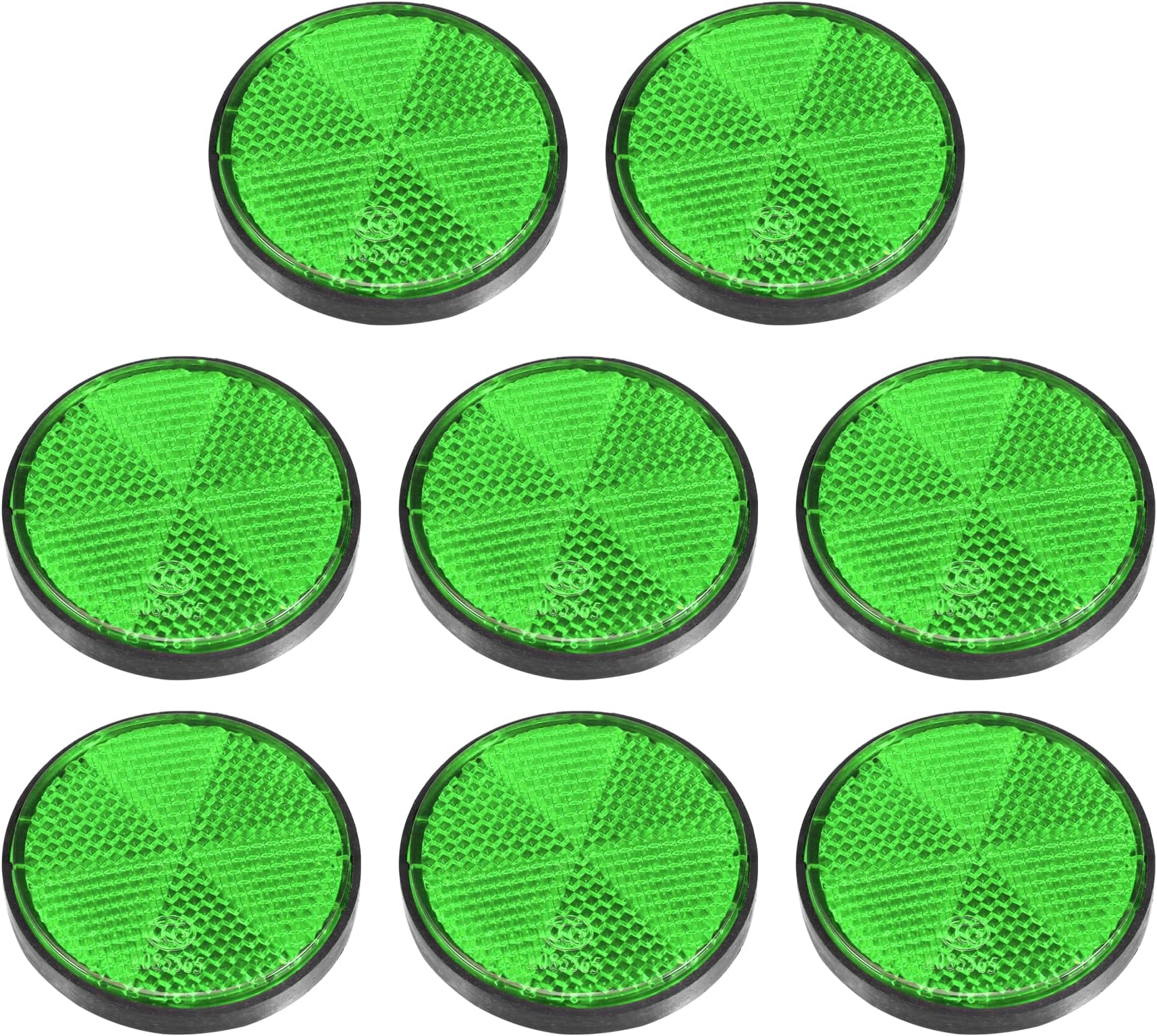 X AUTOHAUX 8 Pcs Round Rear Reflectors Screw on Safety Spoke Reflective Gate Posts