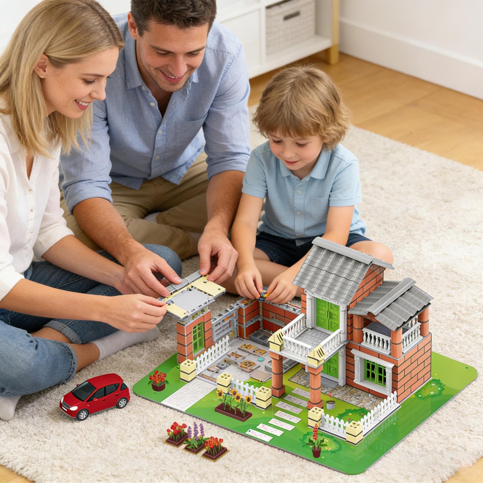 Kit Costruzione Modellino Casa Giocattolo Architettura da Montare | Kit Costruzione Case In Miniatura Per Bambini, Ragazzi, Ragazze, Adolescenti, Studenti, Decorazione Domestica, Soggiorno,